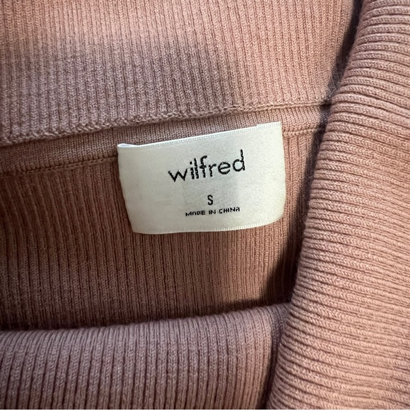 Wilfred off the shoulder sweater in size small in dark blush - Picture 11 of 15